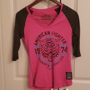 Affliction quarter sleeve top